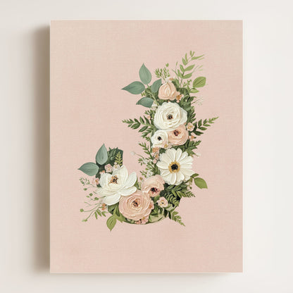 Heirloom Floral Alphabet Prints