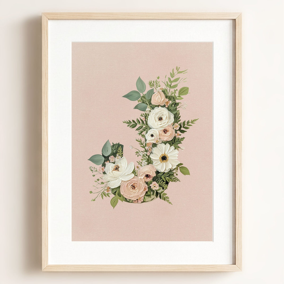 Heirloom Floral Alphabet Prints