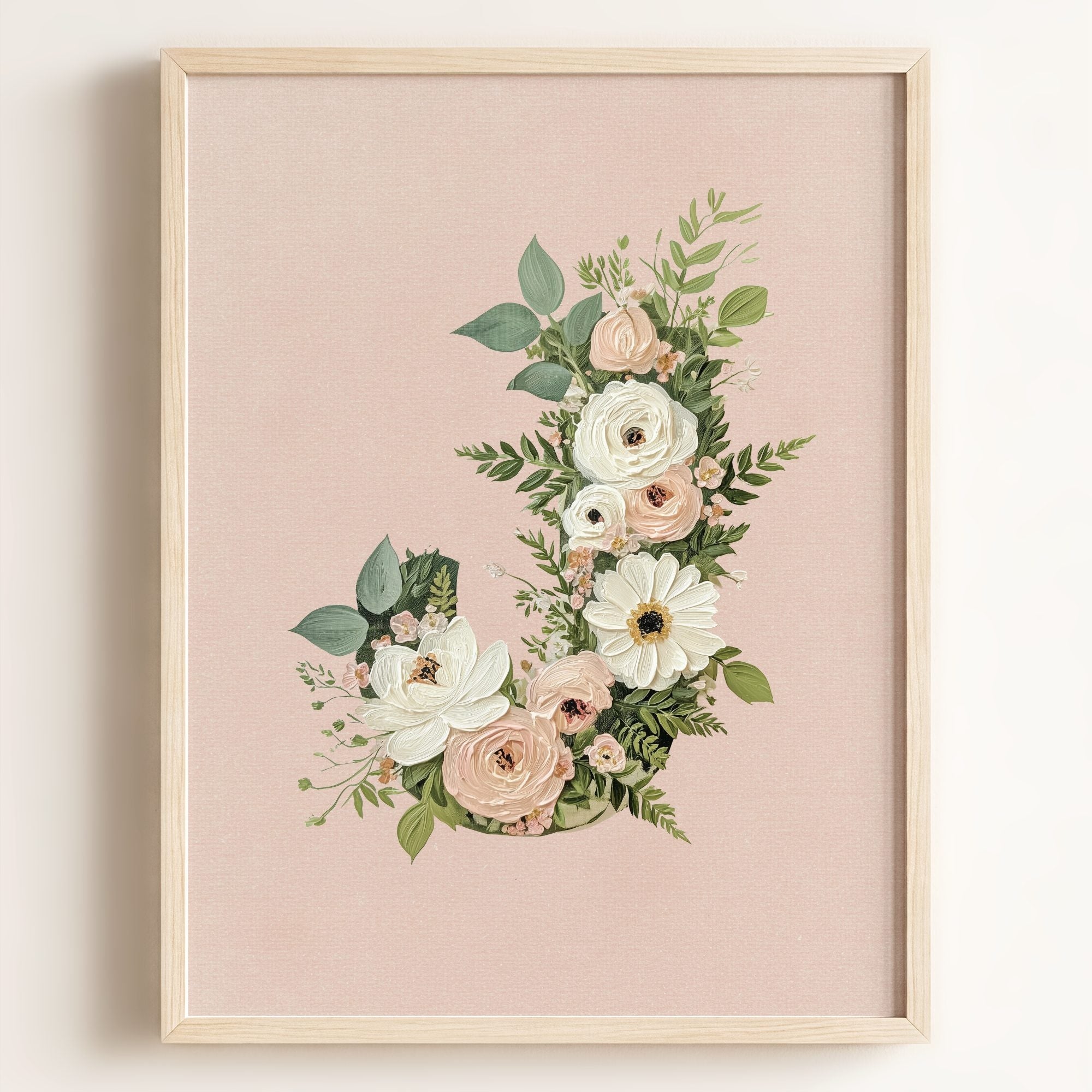 Heirloom Floral Alphabet Prints