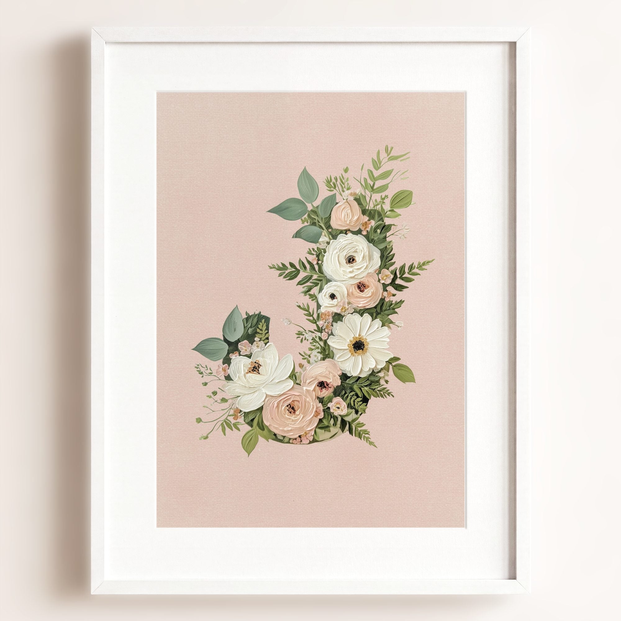 Heirloom Floral Alphabet Prints