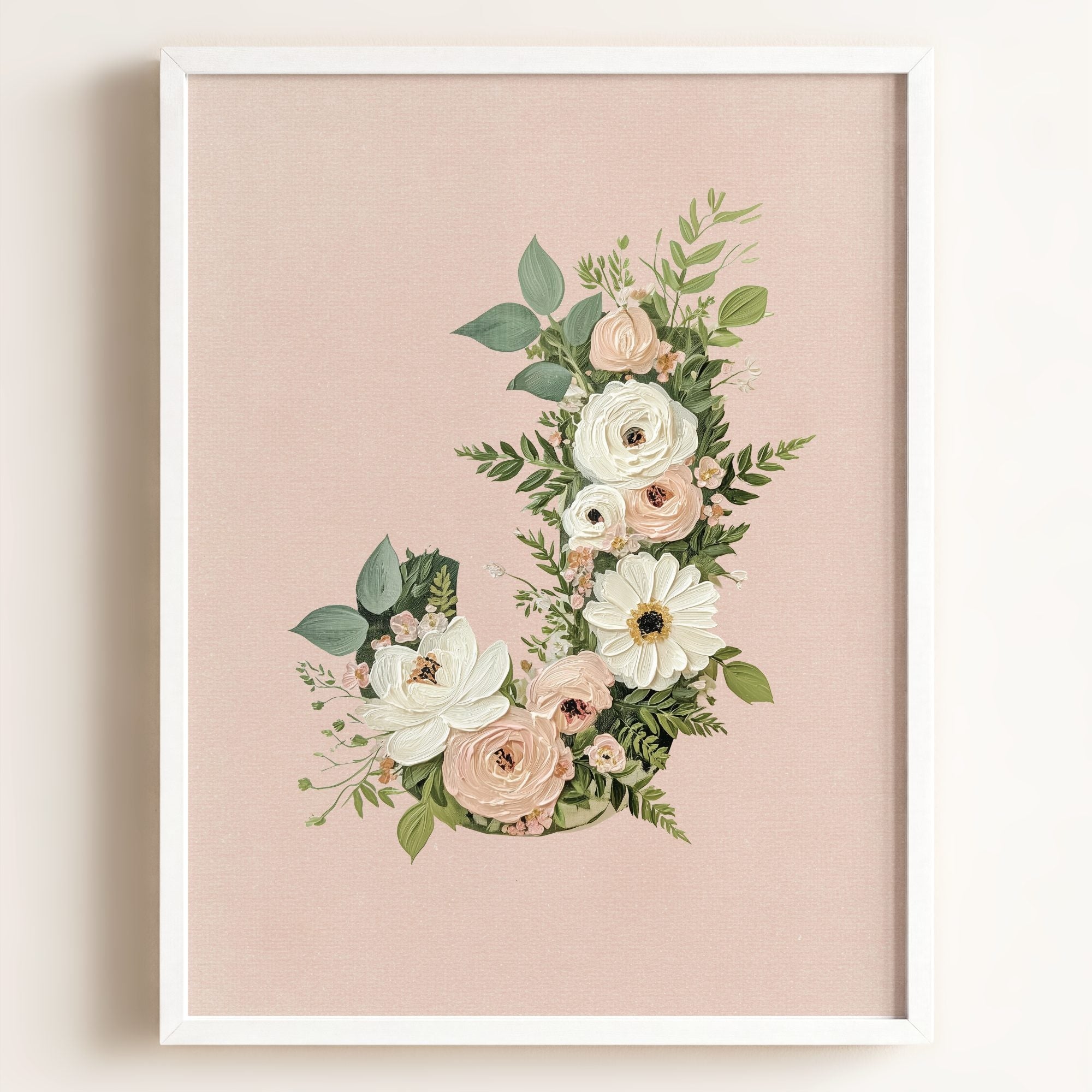 Heirloom Floral Alphabet Prints