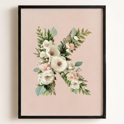 Heirloom Floral Alphabet Prints