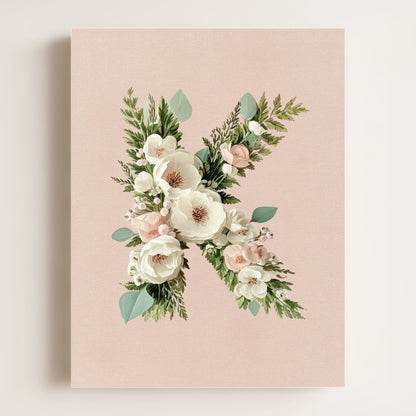 Heirloom Floral Alphabet Prints