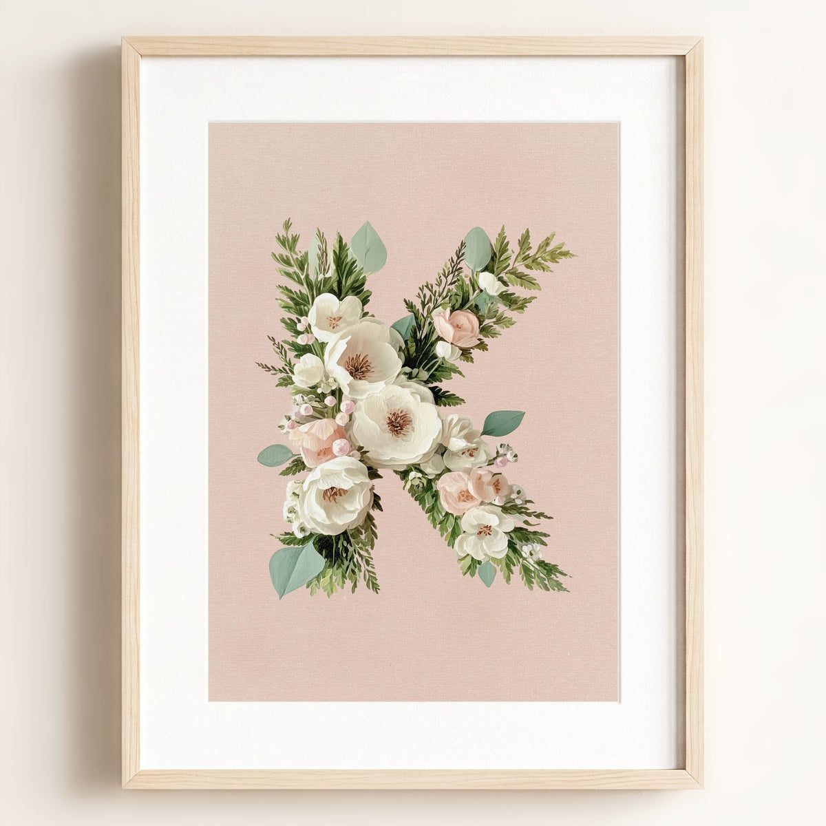 Heirloom Floral Alphabet Prints