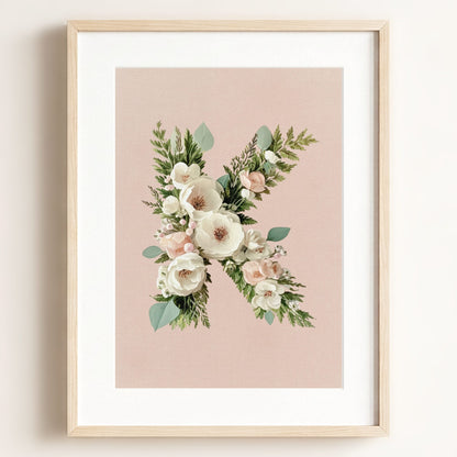 Heirloom Floral Alphabet Prints