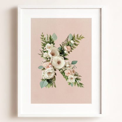 Heirloom Floral Alphabet Prints