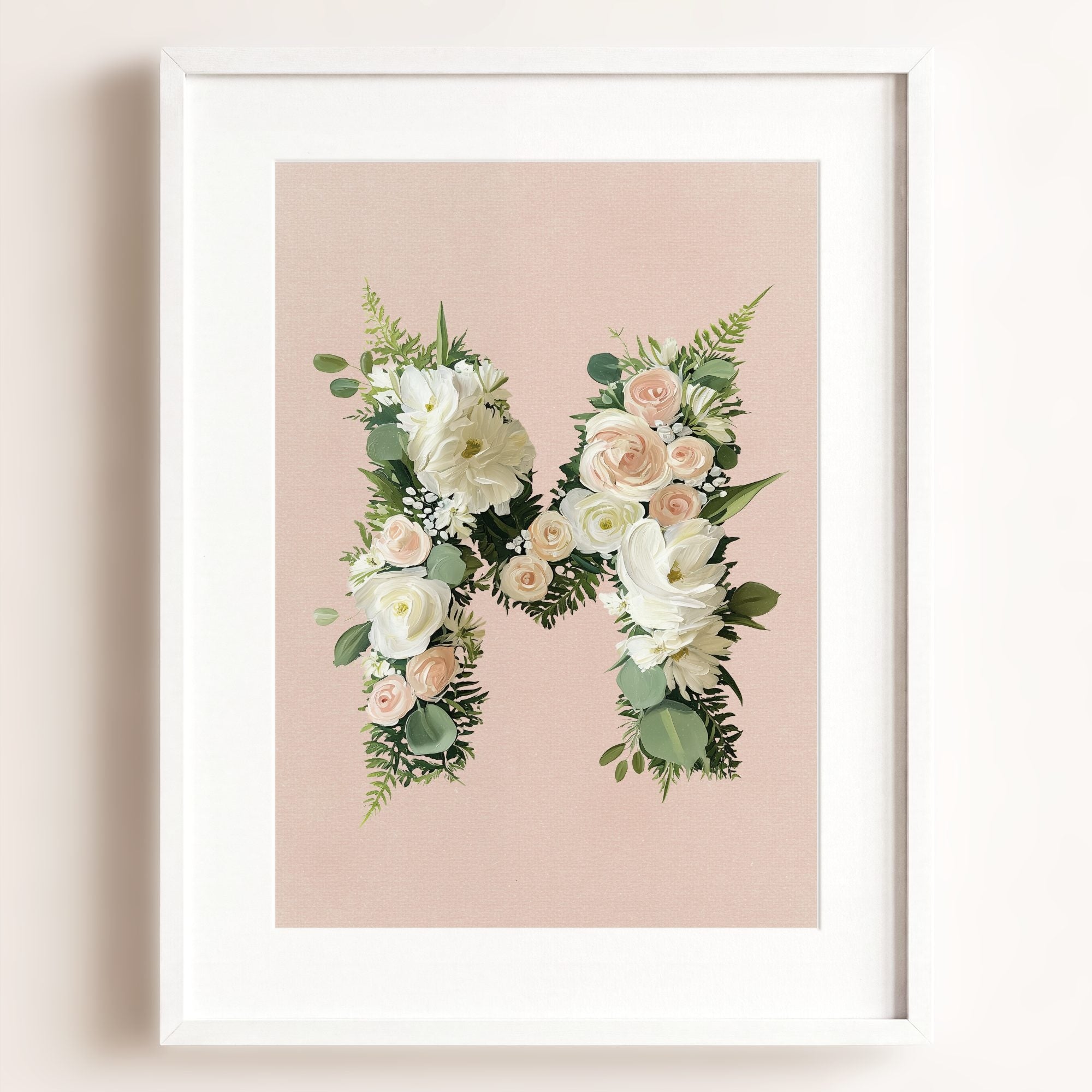 Heirloom Floral Alphabet Prints