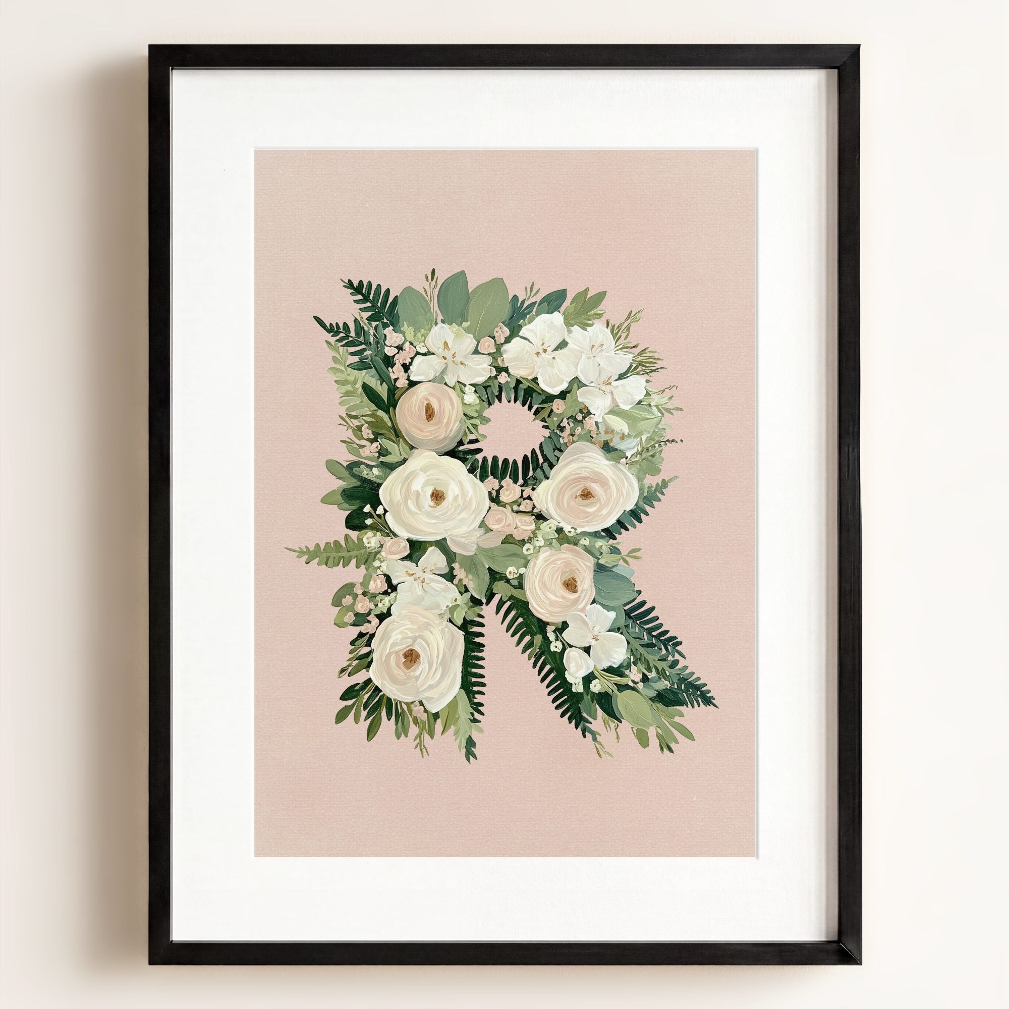 Heirloom Floral Alphabet Prints