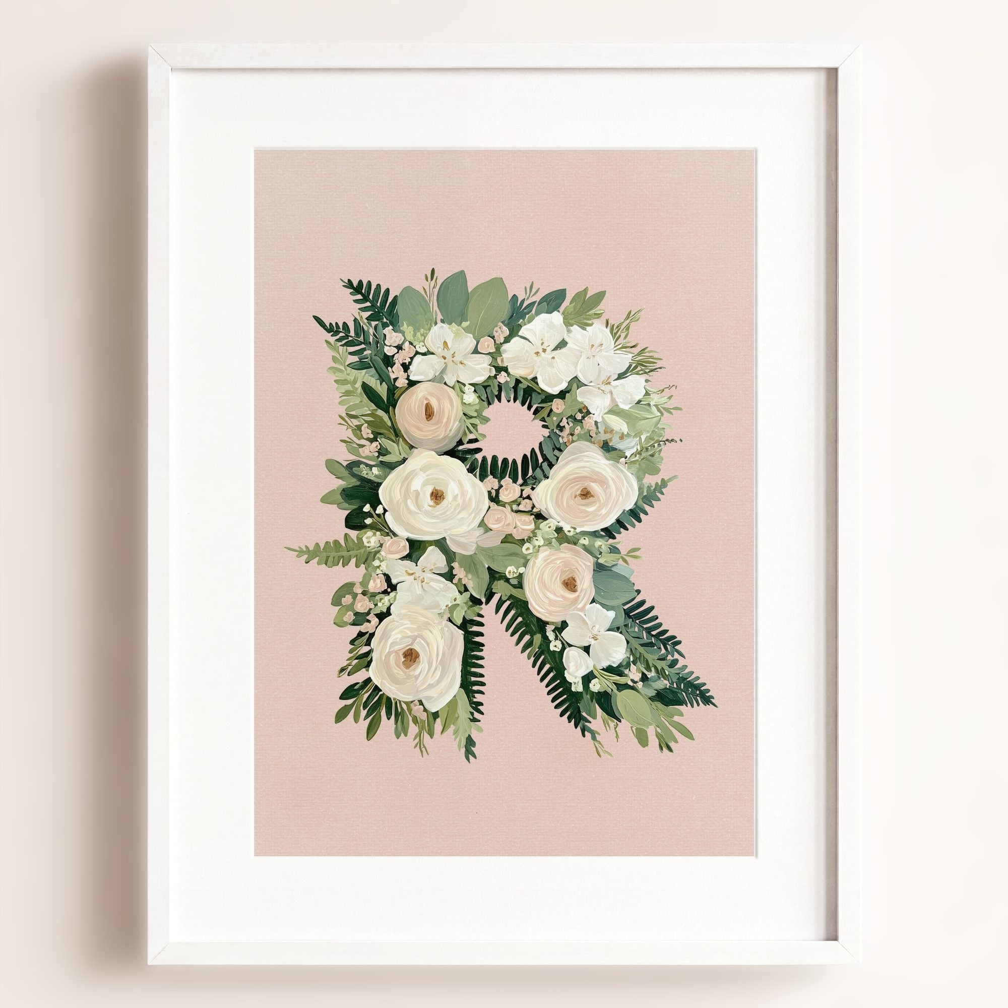 Heirloom Floral Alphabet Prints