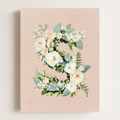 Heirloom Floral Alphabet Prints