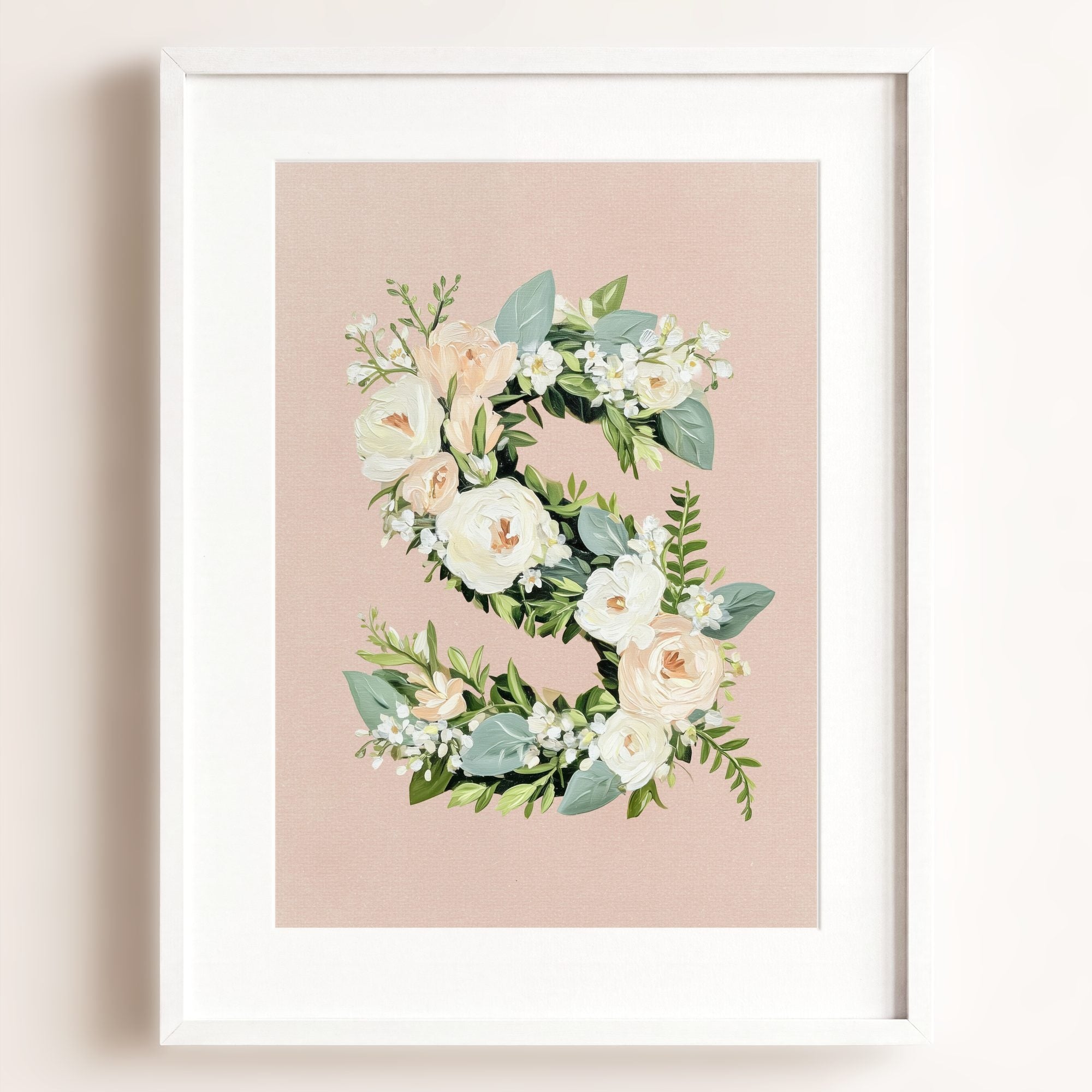 Heirloom Floral Alphabet Prints