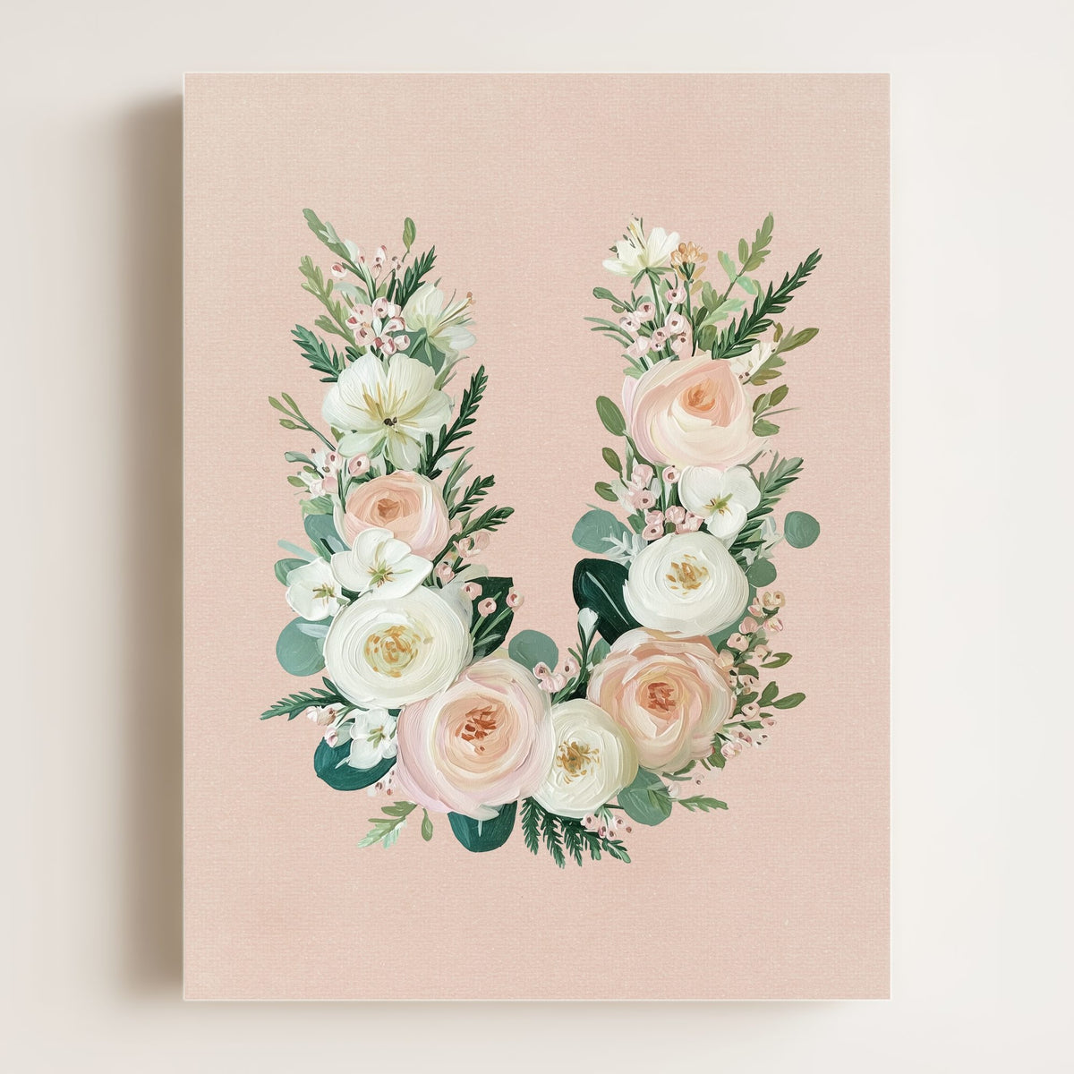 Heirloom Floral Alphabet Prints