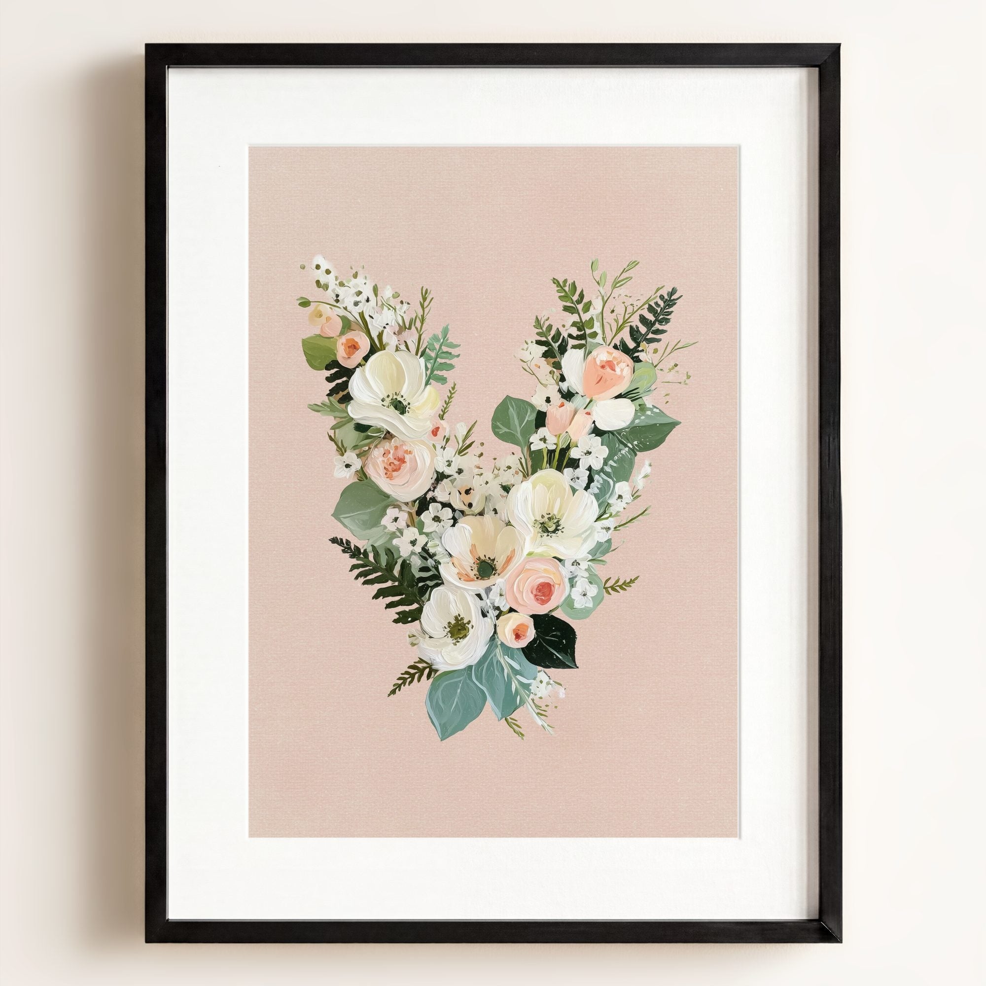 Heirloom Floral Alphabet Prints