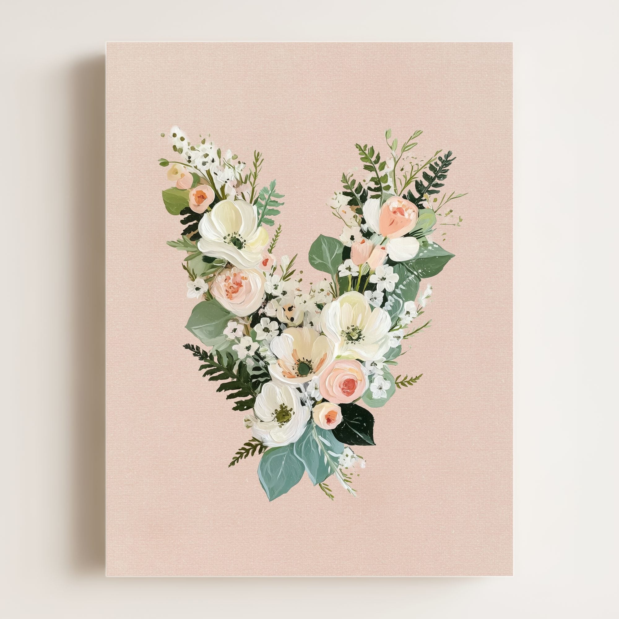 Heirloom Floral Alphabet Prints