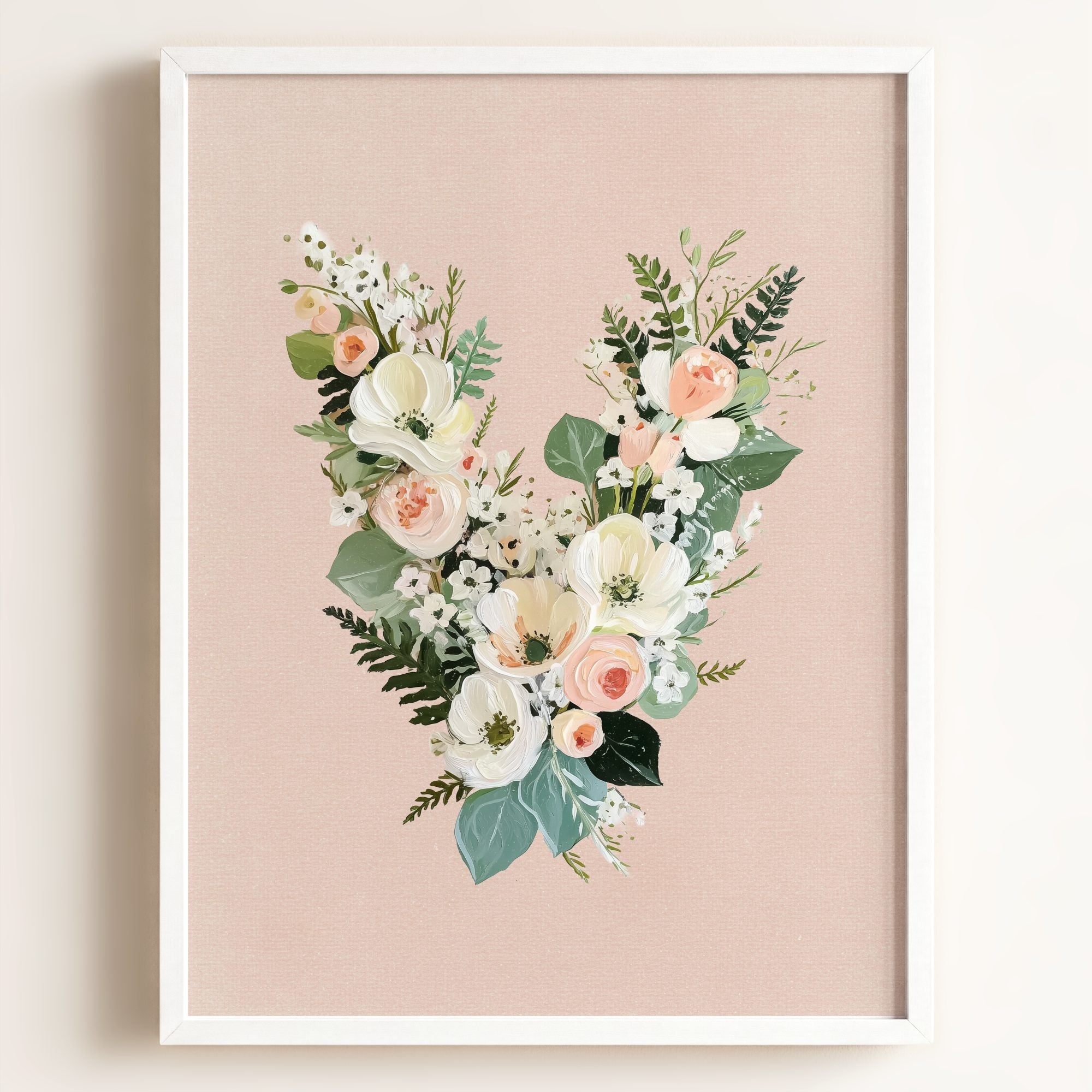 Heirloom Floral Alphabet Prints