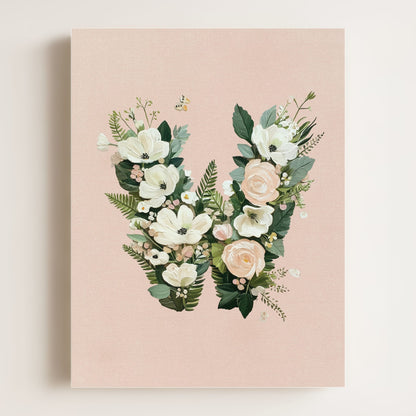 Heirloom Floral Alphabet Prints