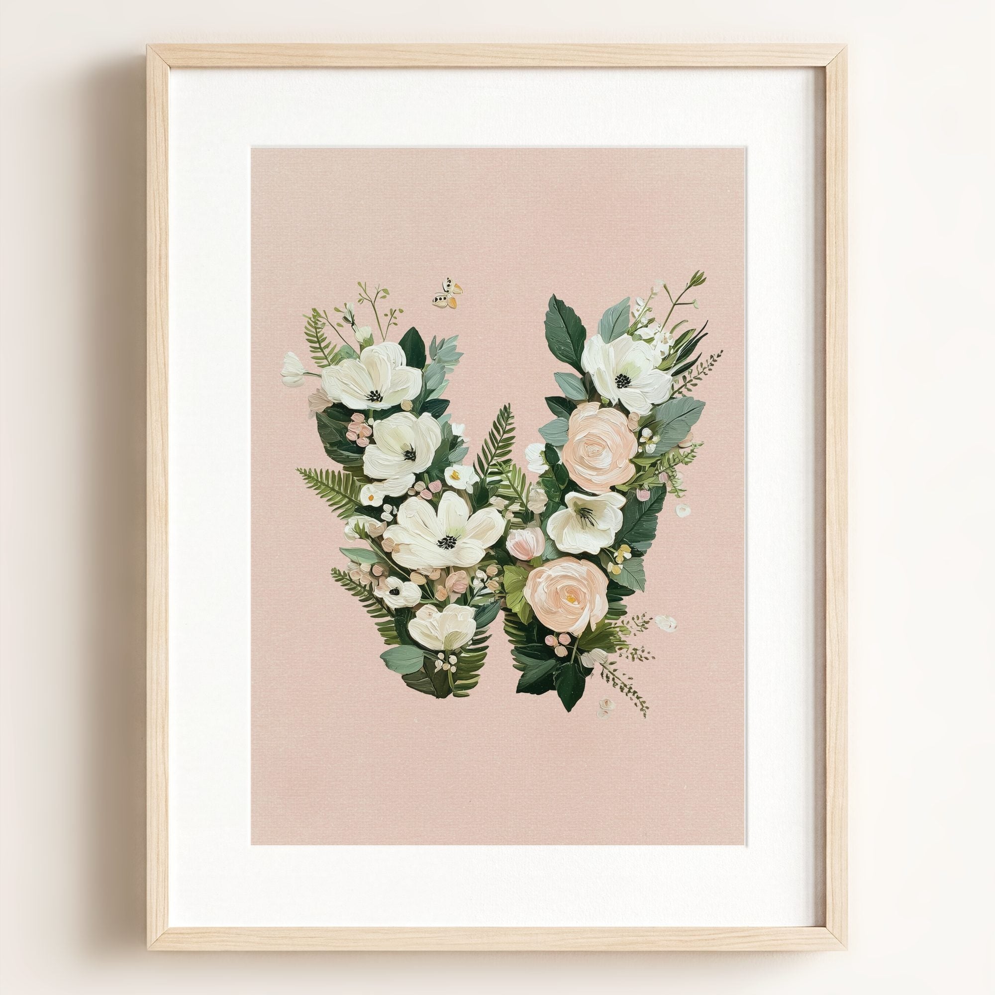 Heirloom Floral Alphabet Prints