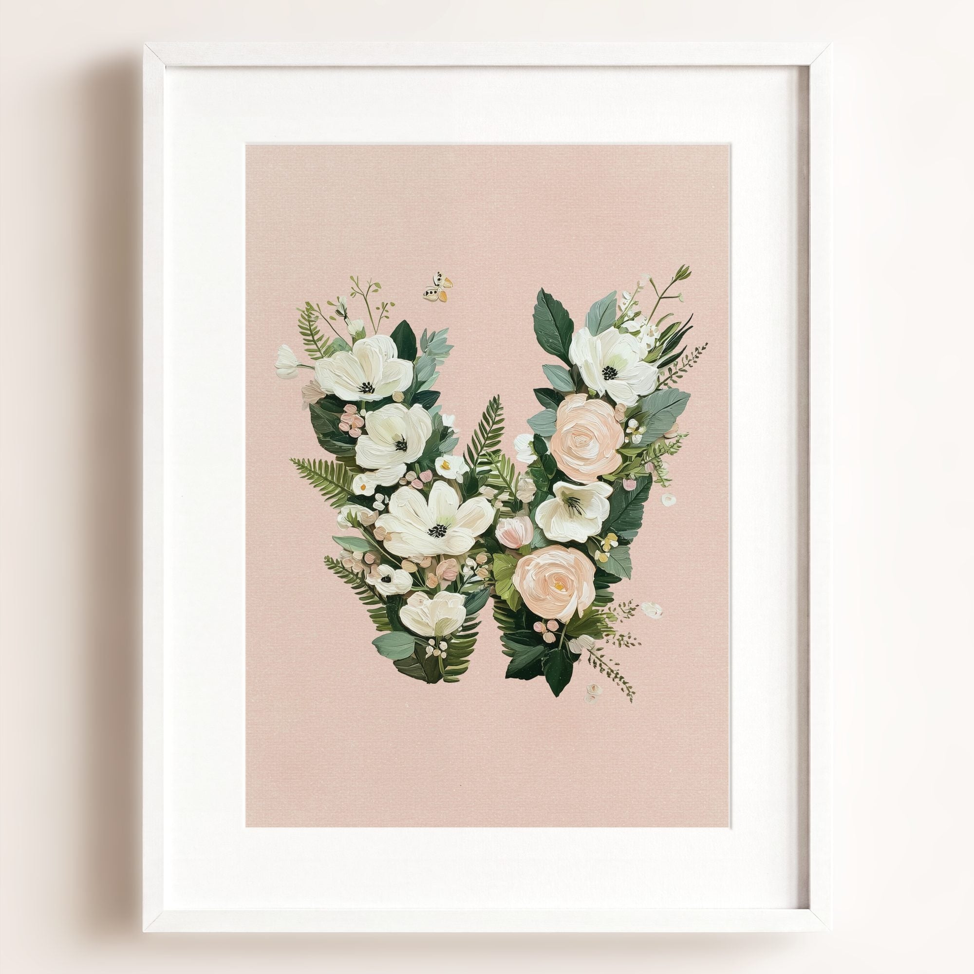 Heirloom Floral Alphabet Prints