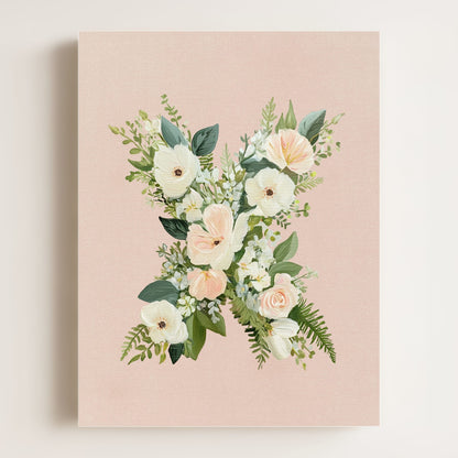 Heirloom Floral Alphabet Prints