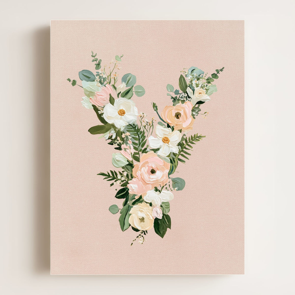 Heirloom Floral Alphabet Prints
