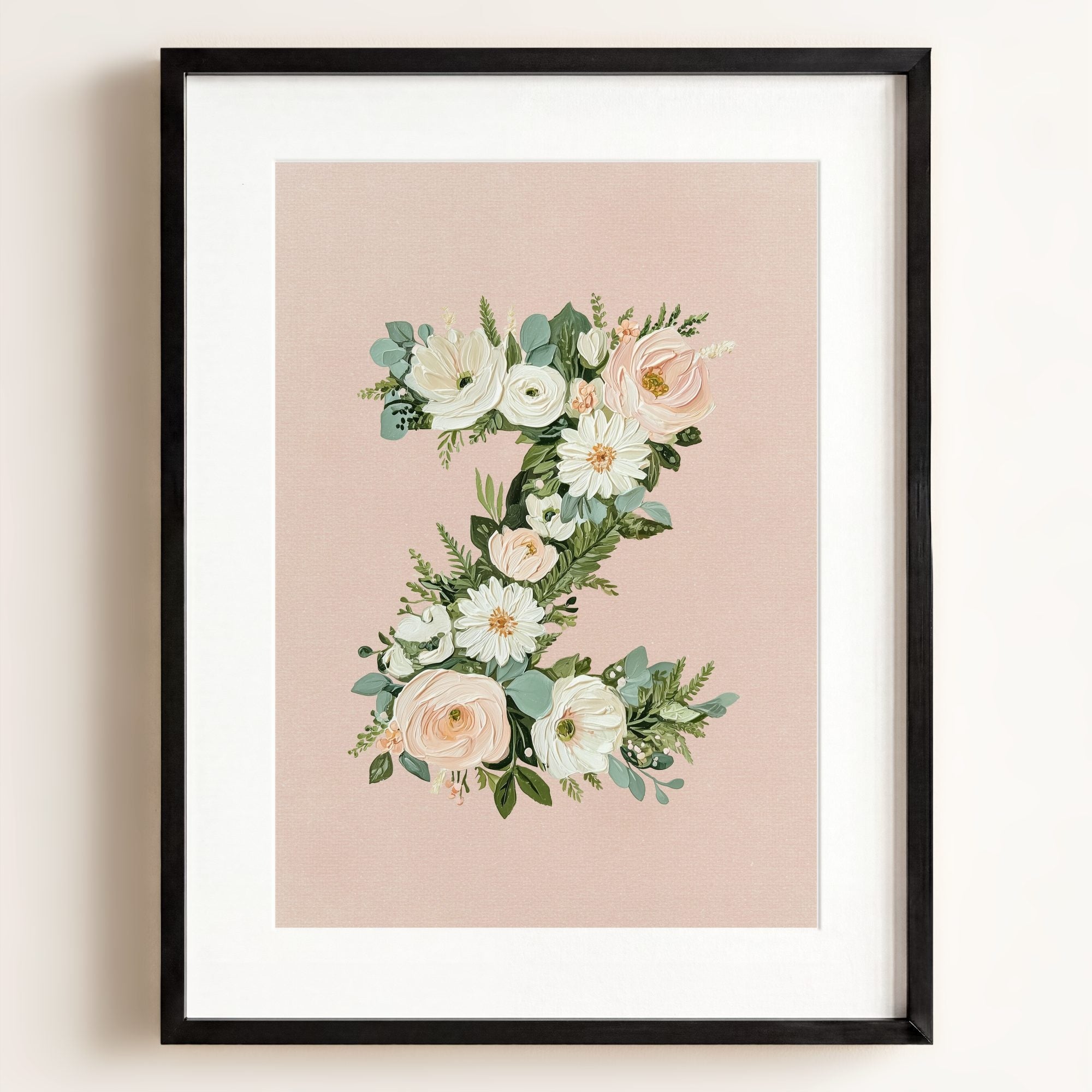 Heirloom Floral Alphabet Prints