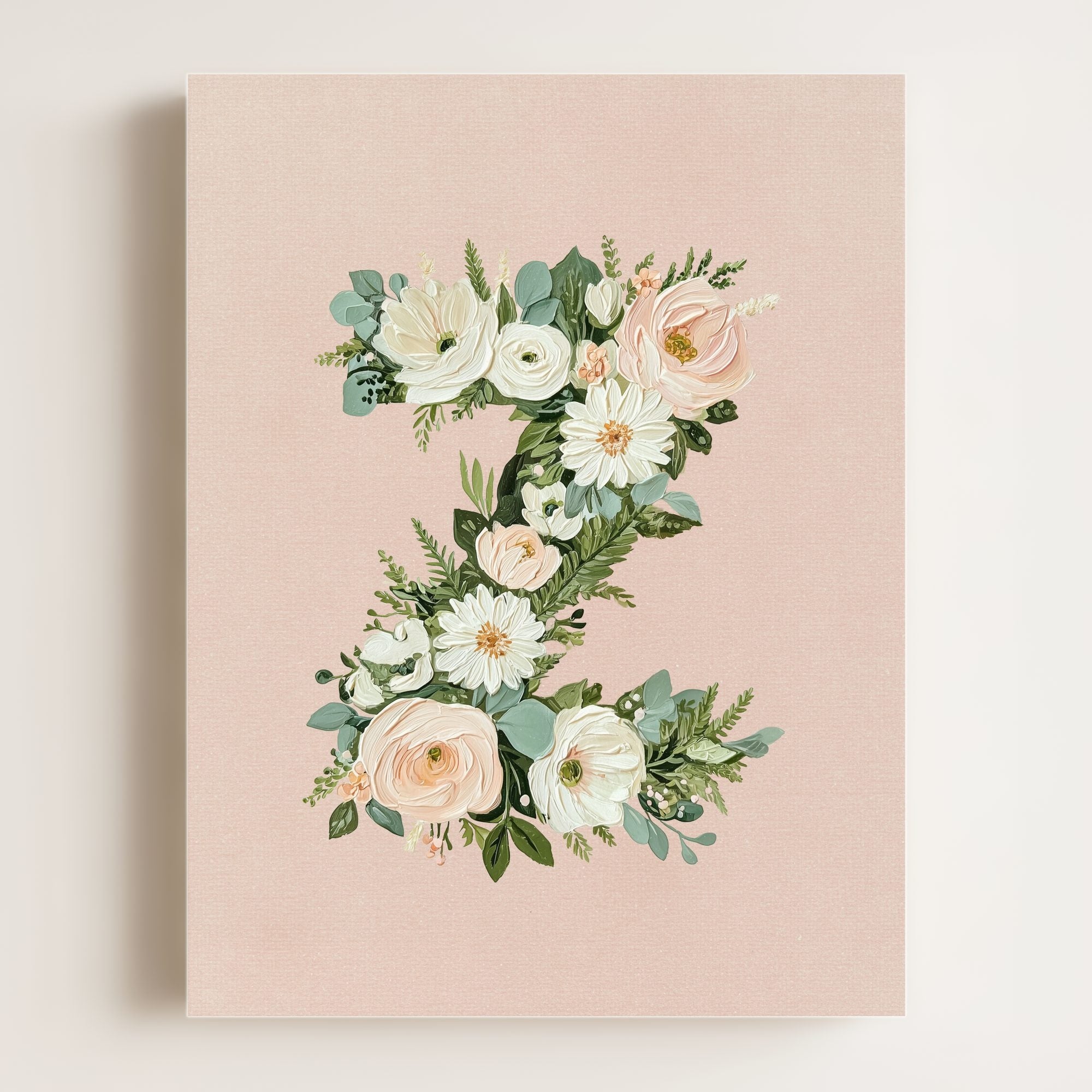 Heirloom Floral Alphabet Prints