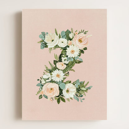 Heirloom Floral Alphabet Prints