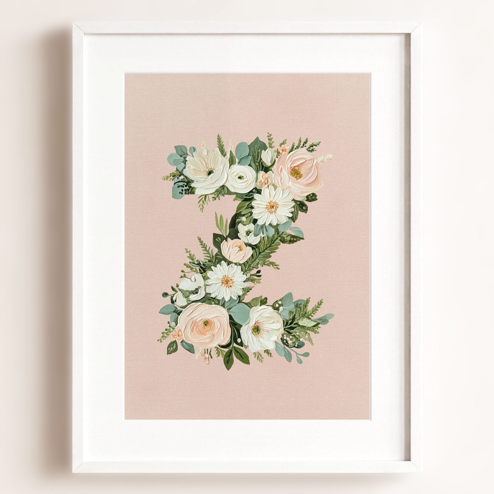 Heirloom Floral Alphabet Prints