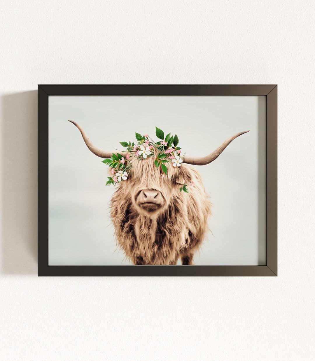 Highland Cow with Flower Crown