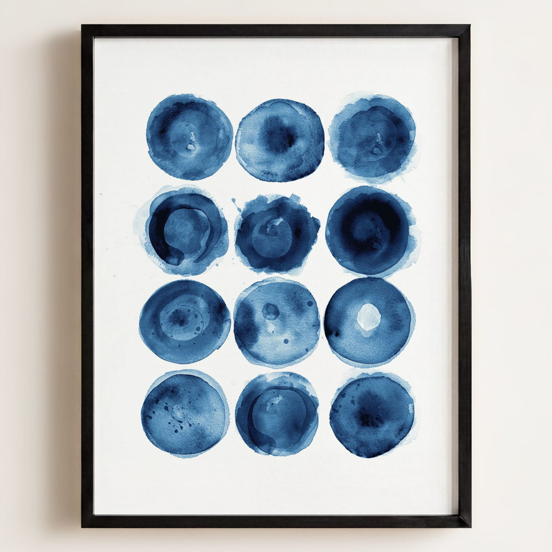 Indigo Blue Abstract Art No. 3