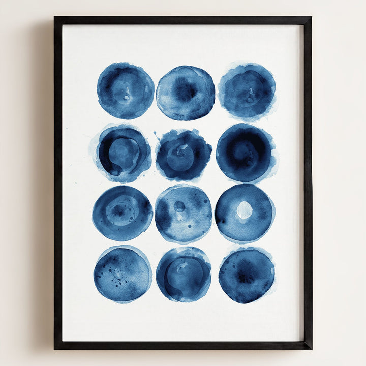 Indigo Blue Abstract Art No. 3