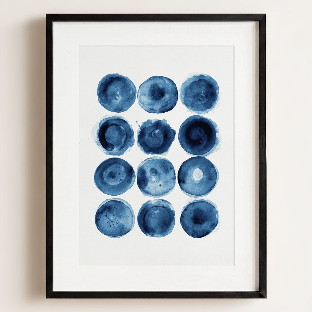 Indigo Blue Abstract Art No. 3