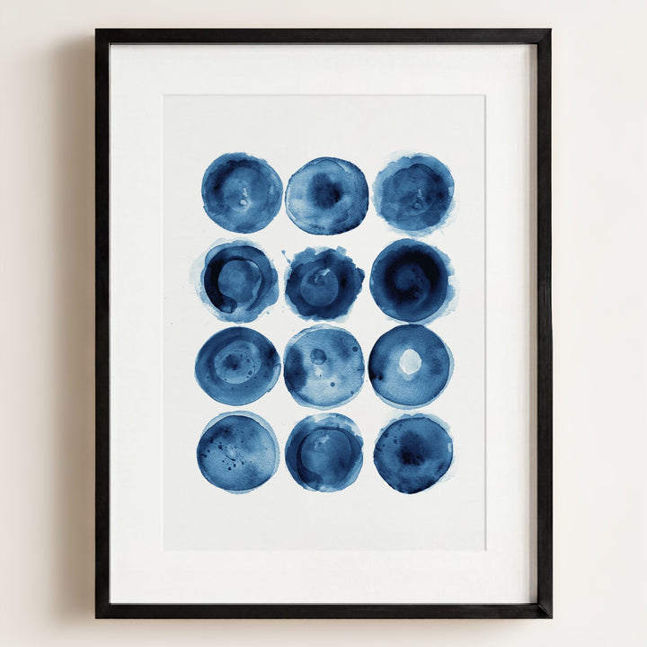 Indigo Blue Abstract Art No. 3