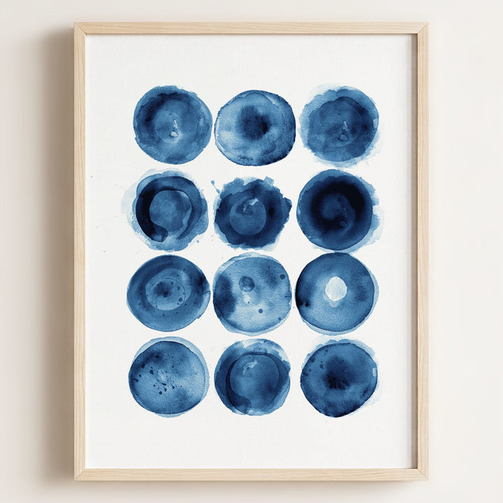 Indigo Blue Abstract Art No. 3