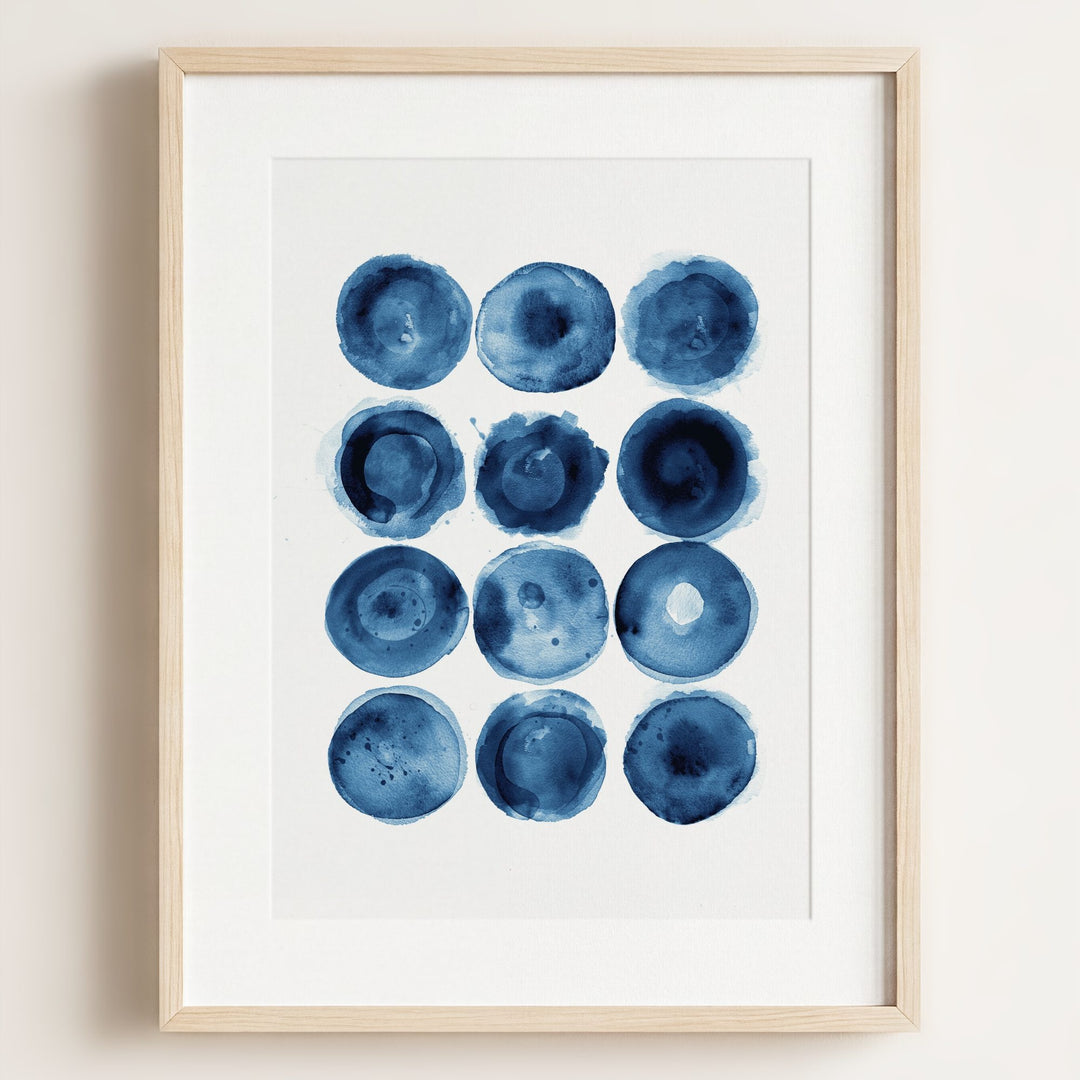 Indigo Blue Abstract Art No. 3