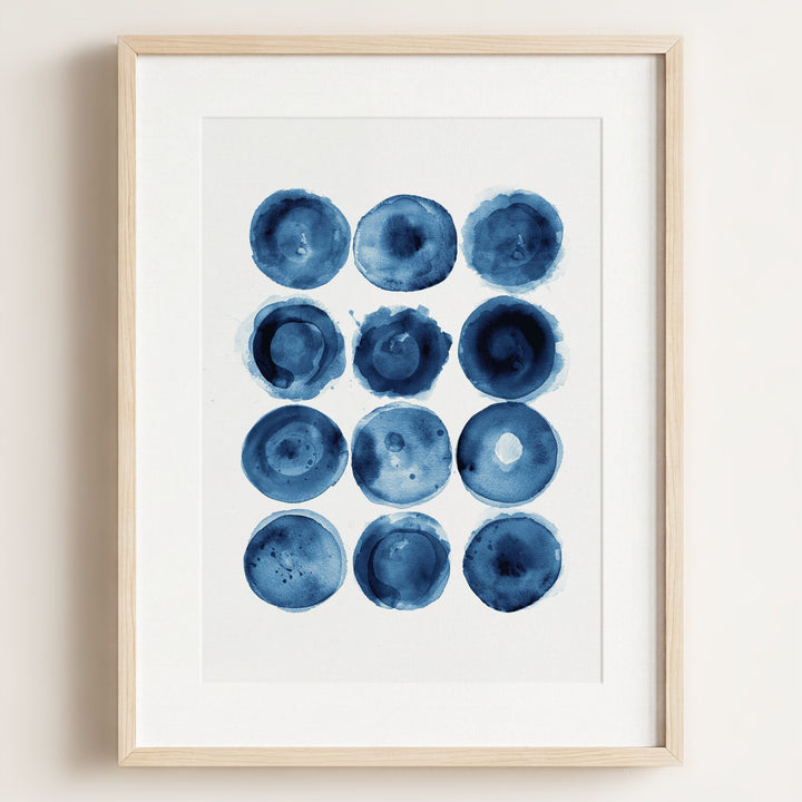 Indigo Blue Abstract Art No. 3