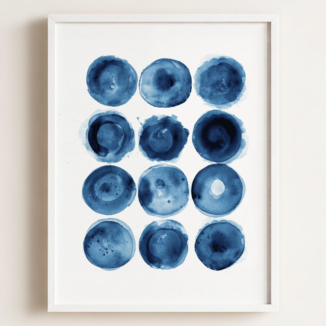 Indigo Blue Abstract Art No. 3