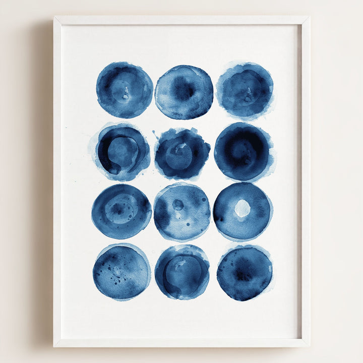 Indigo Blue Abstract Art No. 3