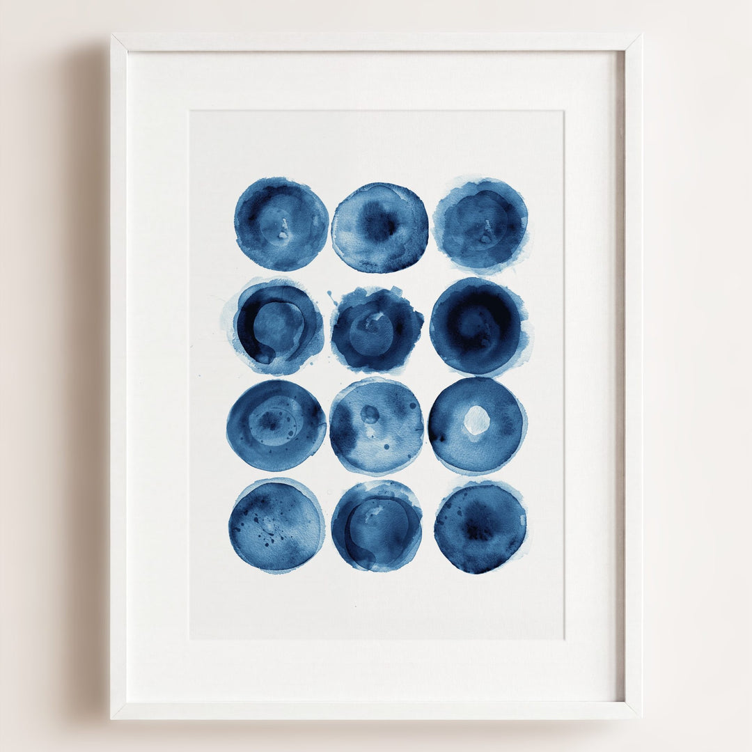 Indigo Blue Abstract Art No. 3