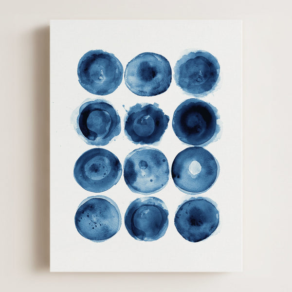 Indigo Blue Abstract Art No. 3