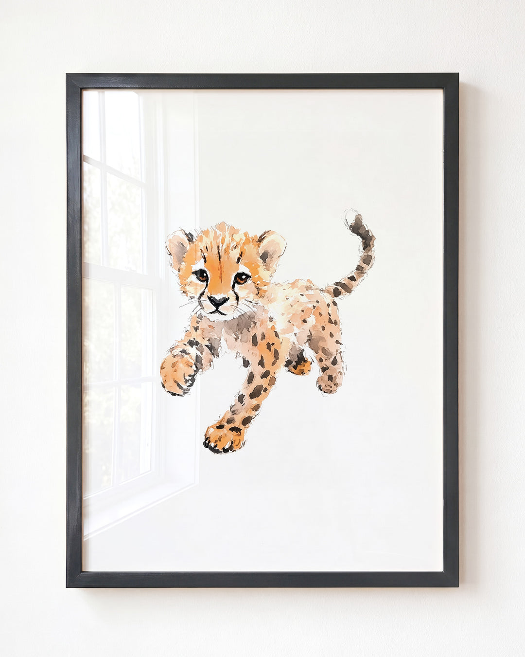 Keepsake Kingdom Watercolor Cheetah Art Print