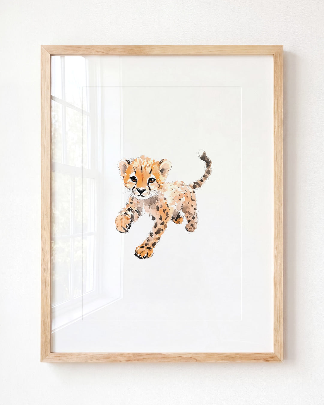 Keepsake Kingdom Watercolor Cheetah Art Print