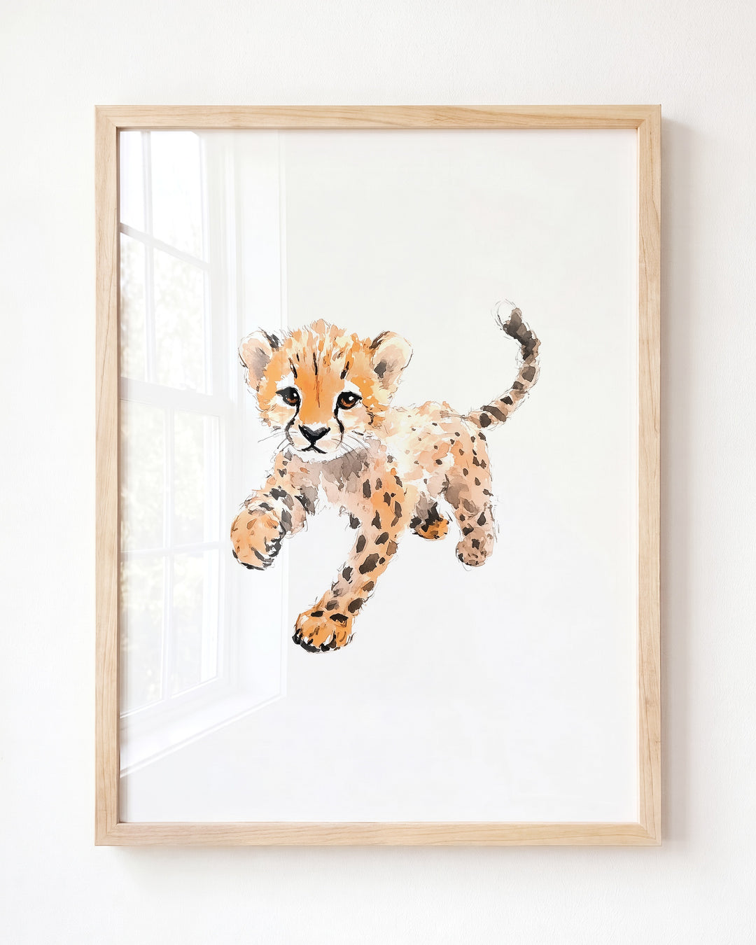 Keepsake Kingdom Watercolor Cheetah Art Print