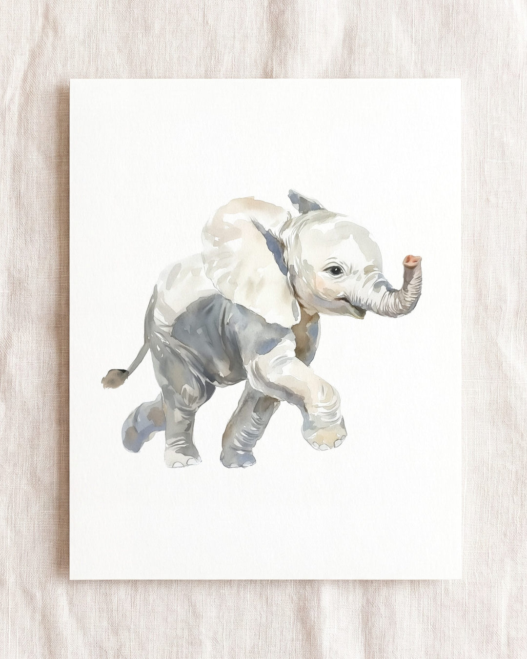 Keepsake Kingdom Watercolor Elephant Art Print