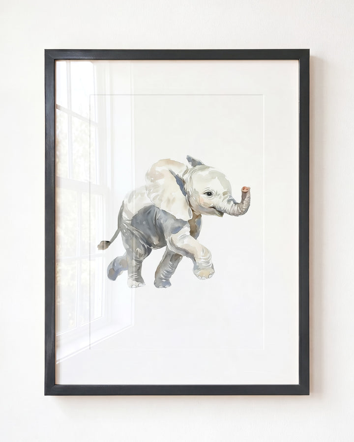 Keepsake Kingdom Watercolor Elephant Art Print
