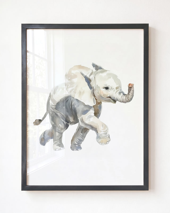 Keepsake Kingdom Watercolor Elephant Art Print