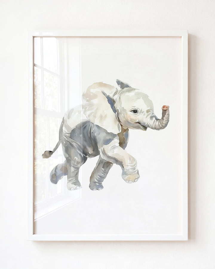 Keepsake Kingdom Watercolor Elephant Art Print