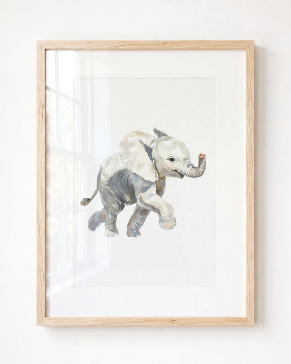 Keepsake Kingdom Watercolor Elephant Art Print