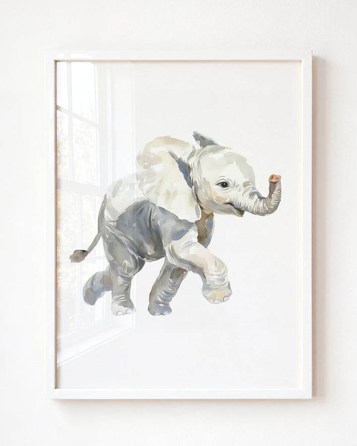 Keepsake Kingdom Watercolor Elephant Art Print
