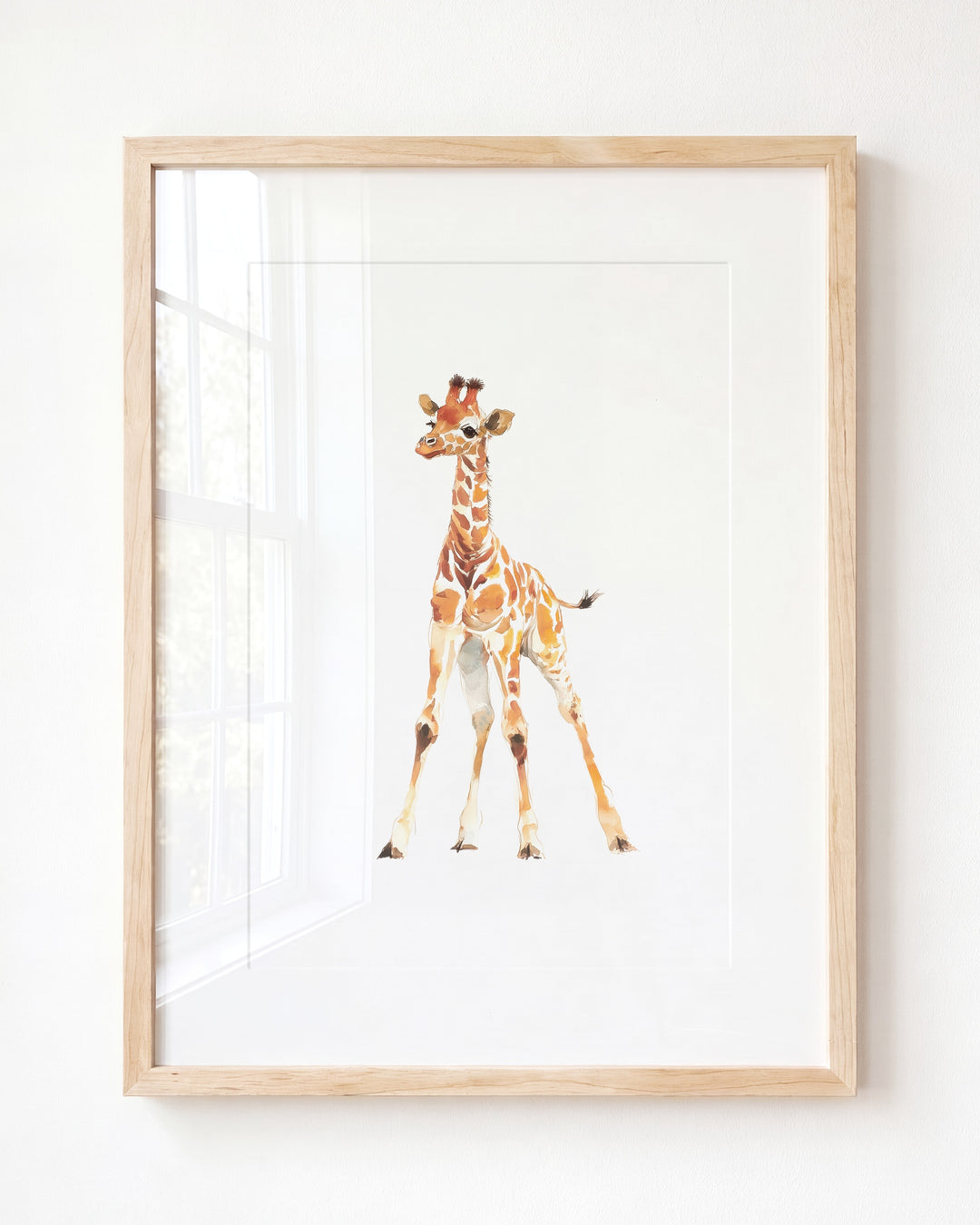 Keepsake Kingdom Watercolor Giraffe Art Print